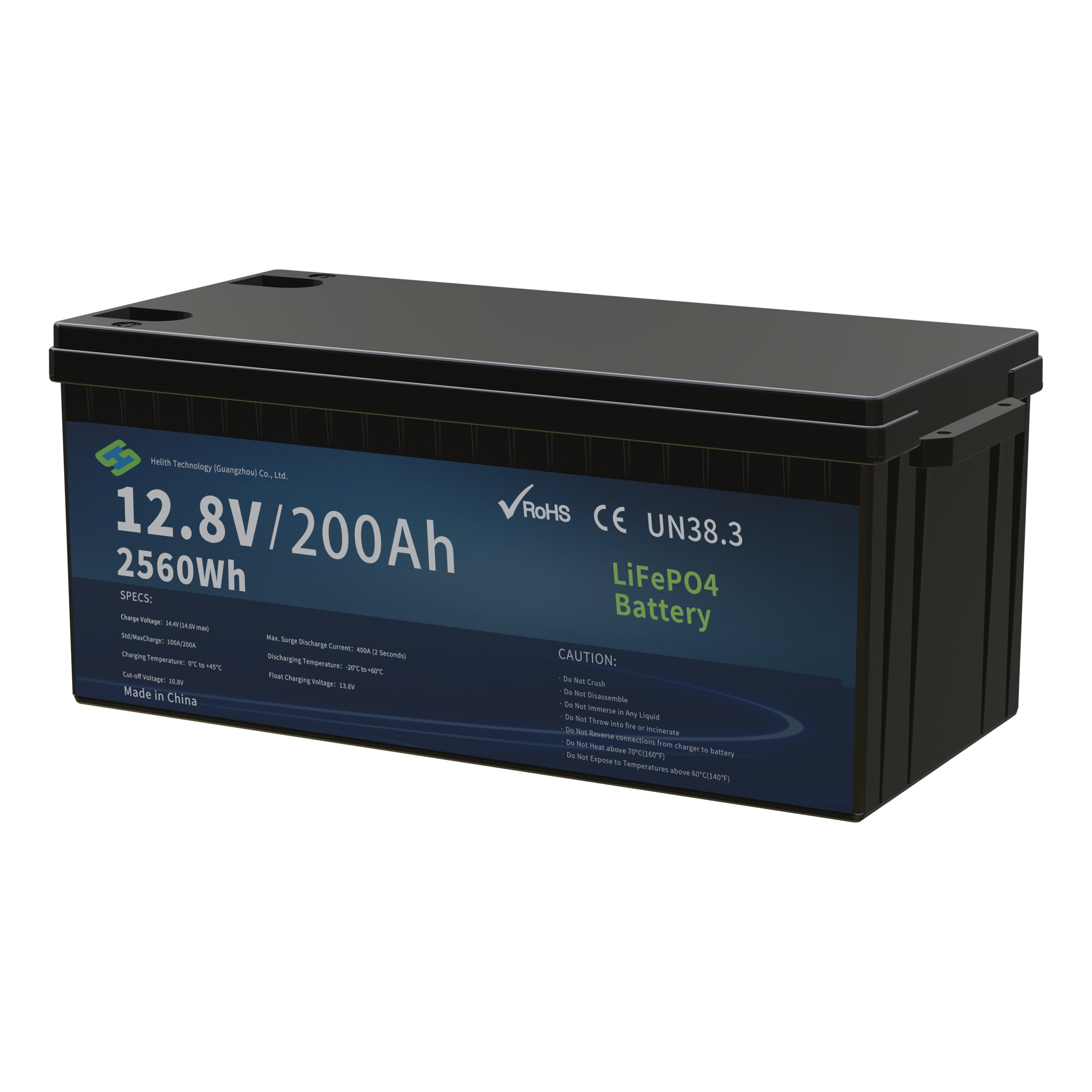 Batterie au lithium 12,8 V 200 Ah