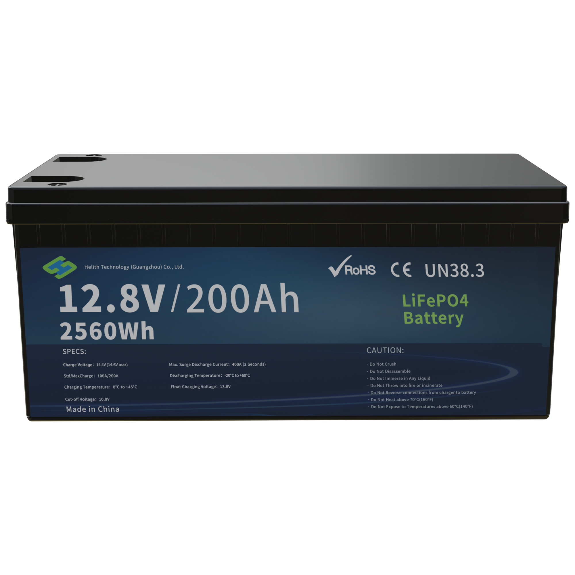 Batterie au lithium fer phosphate 12,8 V 200 Ah