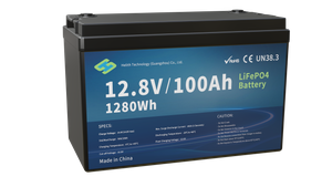 Batterie LiFePO4 12,8 V, 100 Ah, 1 280 Wh