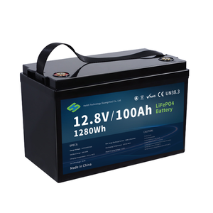 Batterie au lithium fer phosphate 100 Ah 12,8 V.